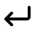 Corner Down Left SVG Icon